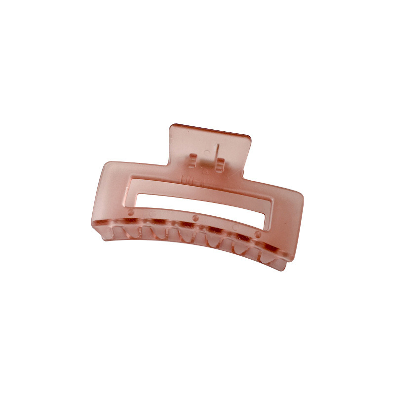 Korean Version Of The Jelly Color Female Clip Square Matte Simple Hairpin Small Fresh Female Square Shark Clip display picture 5