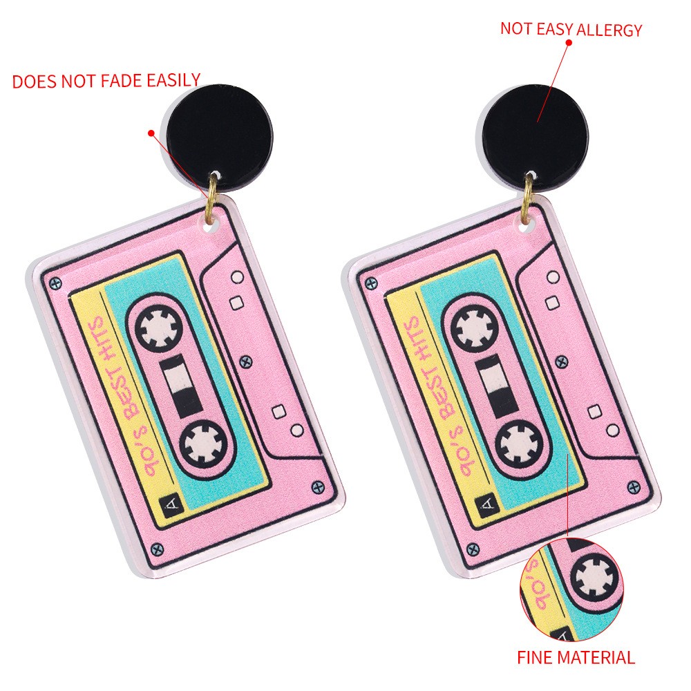 Pendientes Divertidos Exagerados Con Cinta De Personalidad display picture 2