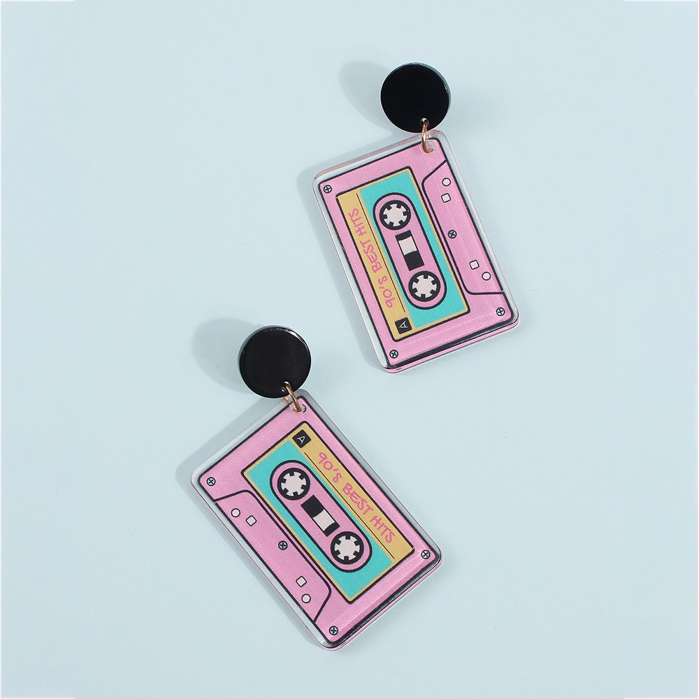 Personality Tape Exaggerated Funny Earrings display picture 3