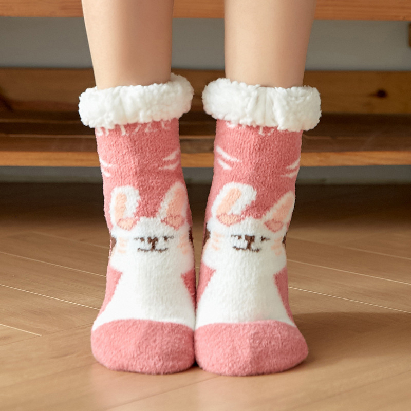 Autumn And Winter Leisure Cartoon Foot Warming Sock display picture 3
