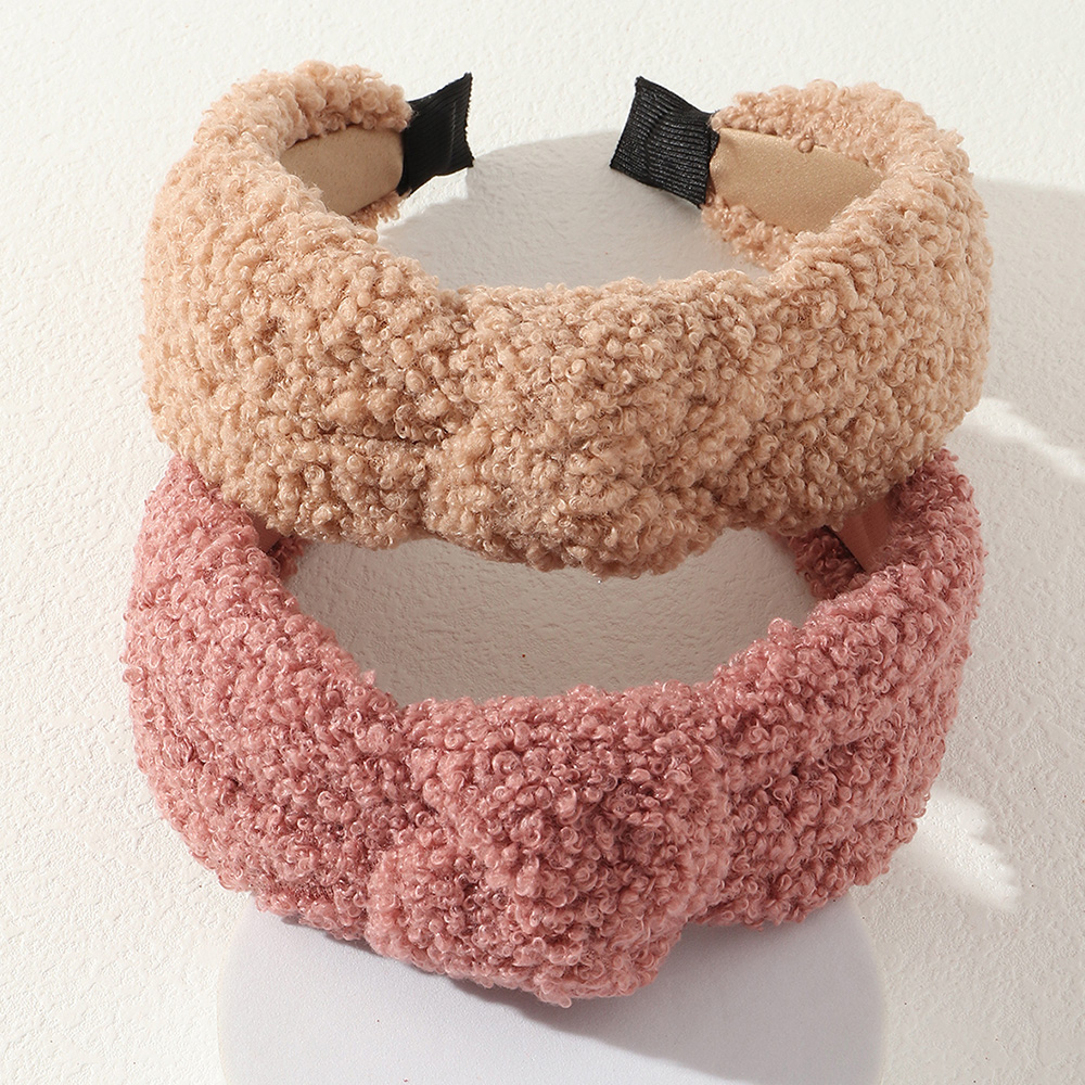 Solid Color Broad-brimmed Headband display picture 1