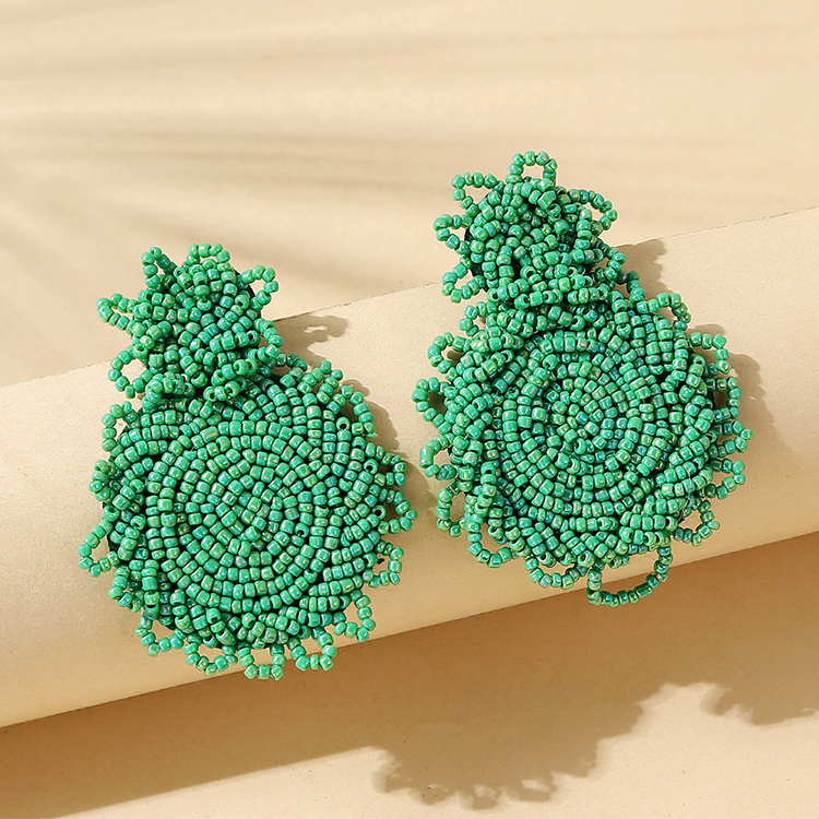 Korean Style Ethnic Style Wild Simple Rice Bead Earrings display picture 1