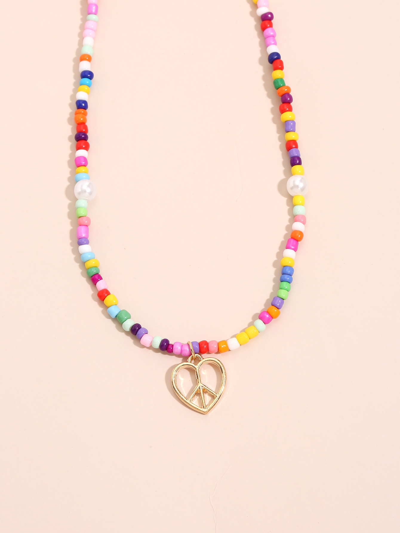 Bohemian Style Colored Rice Beads Clavicle Chain display picture 2