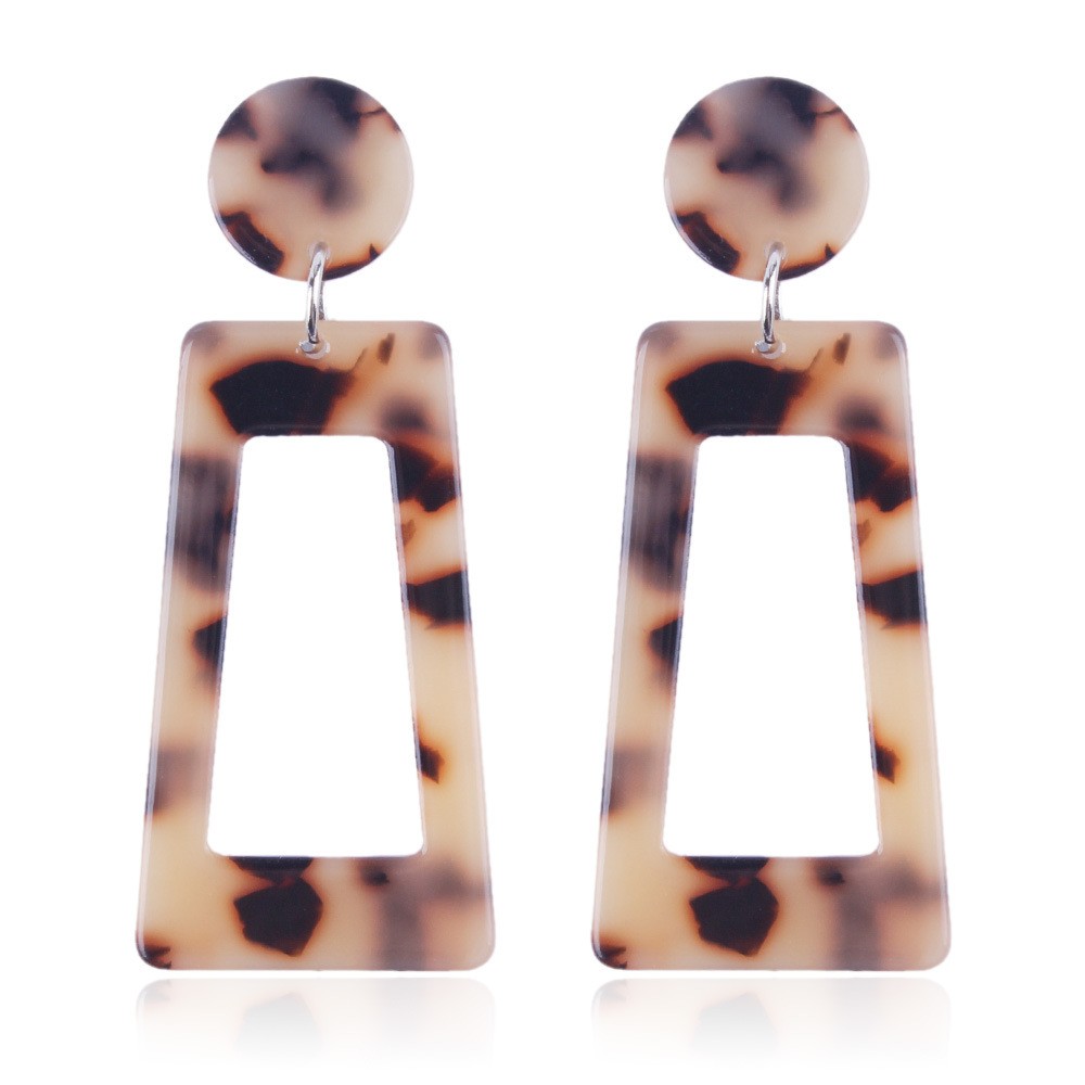 Fashion Exaggerated Acrylic Leopard Earrings Wholesale display picture 3