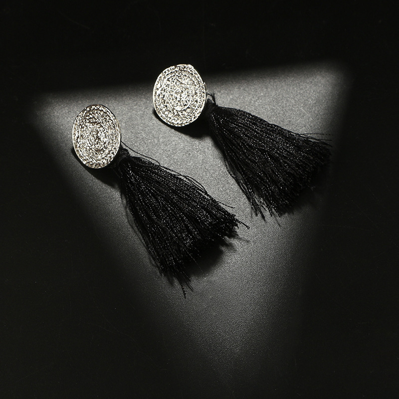 New Alloy Wheat Earrings Bohemia Ethnic Style Fringed Geometric Metal Grain Earrings display picture 3