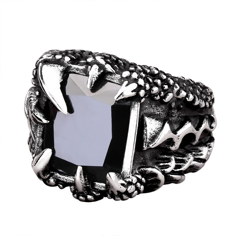 Men's Fashion Geometric Titanium Steel Ring display picture 1