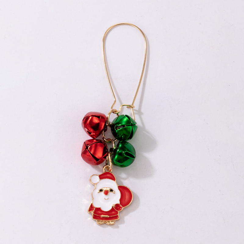 European And American New Christmas Color Pearl Earrings Irregular Multicolor Earrings display picture 5