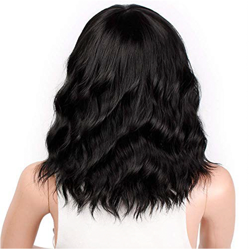 Short Curly Hair Chemical Fiber Full Bangs Wigs Headgear display picture 3