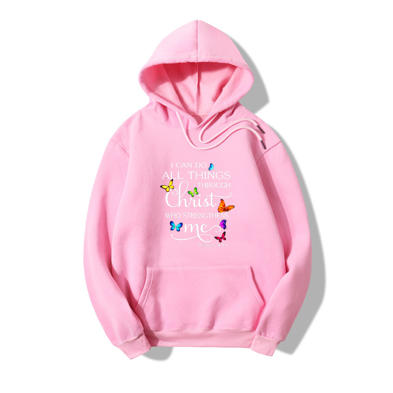 Hooded Trendy Cartoon Letter Printing Long-sleeved Fleece Sweater display picture 3