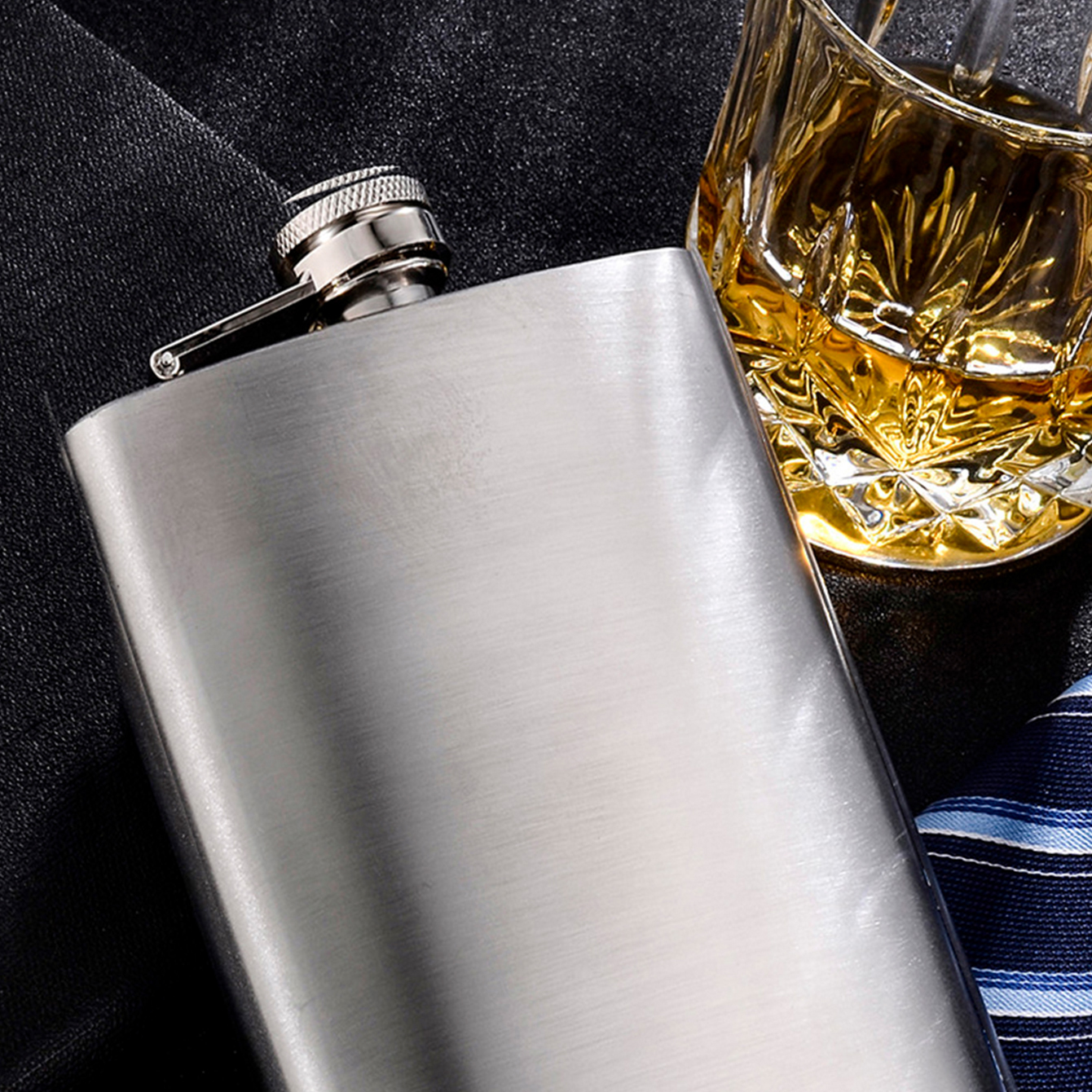 1pc Stainless Steel Hip Flask display picture 2