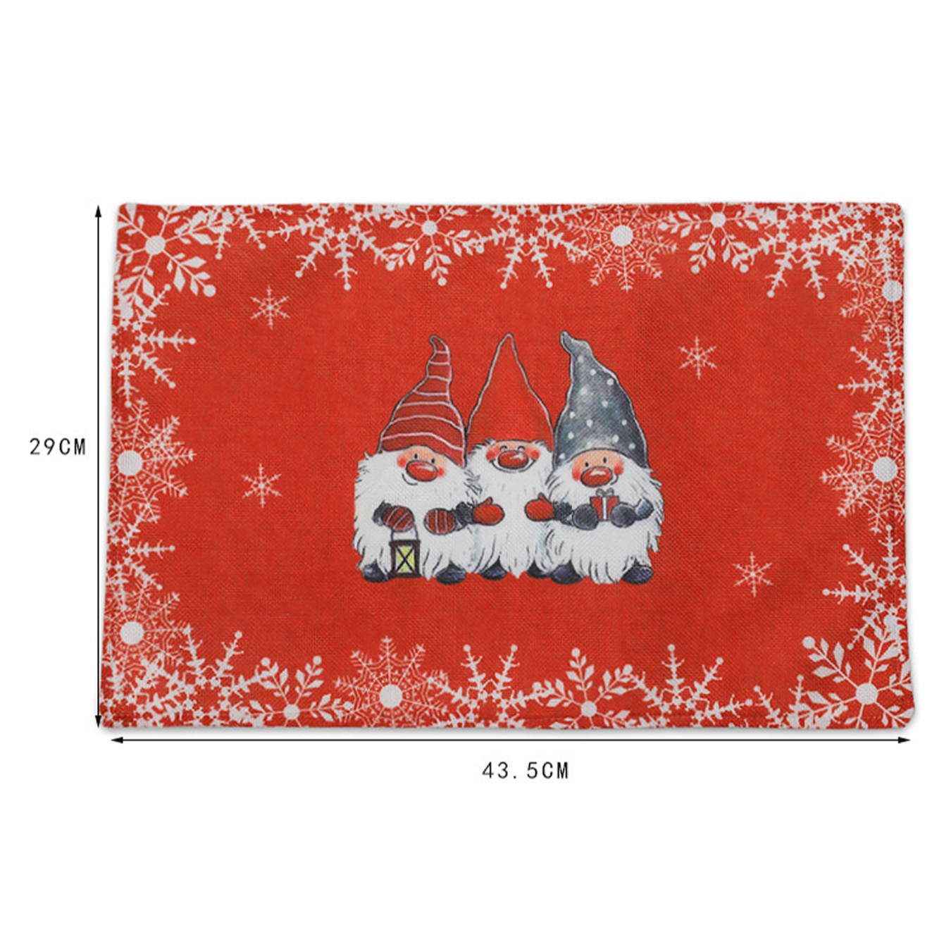 Christmas Cartoon Forest Man Red Placemat Wholesale display picture 1