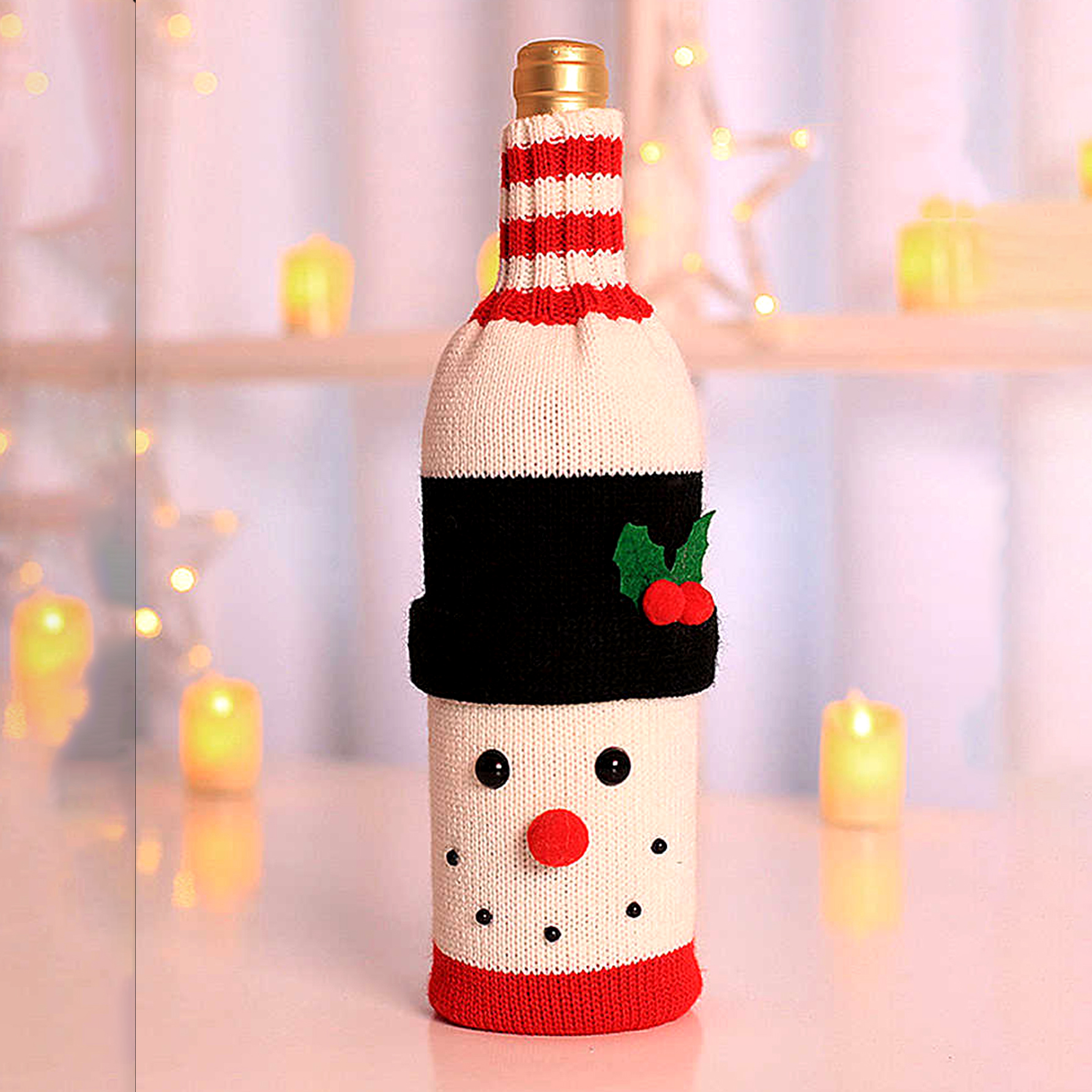 Creative Cute Knitting Wine Cover Wholesale display picture 1