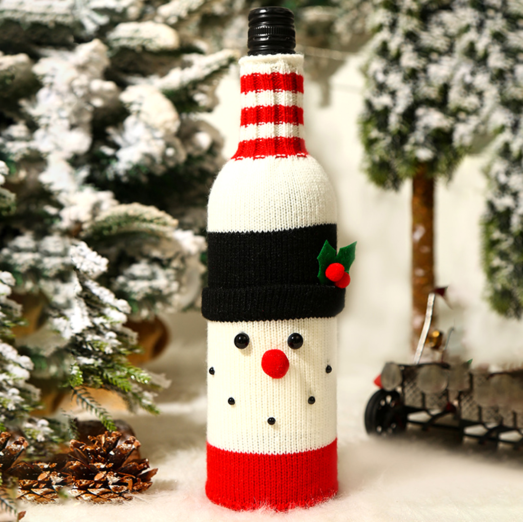Creative Cute Knitting Wine Cover Wholesale display picture 4
