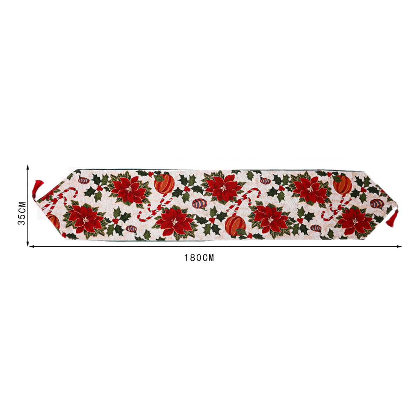 New Creative Christmas Table Runner Christmas Flower Table Runner display picture 3