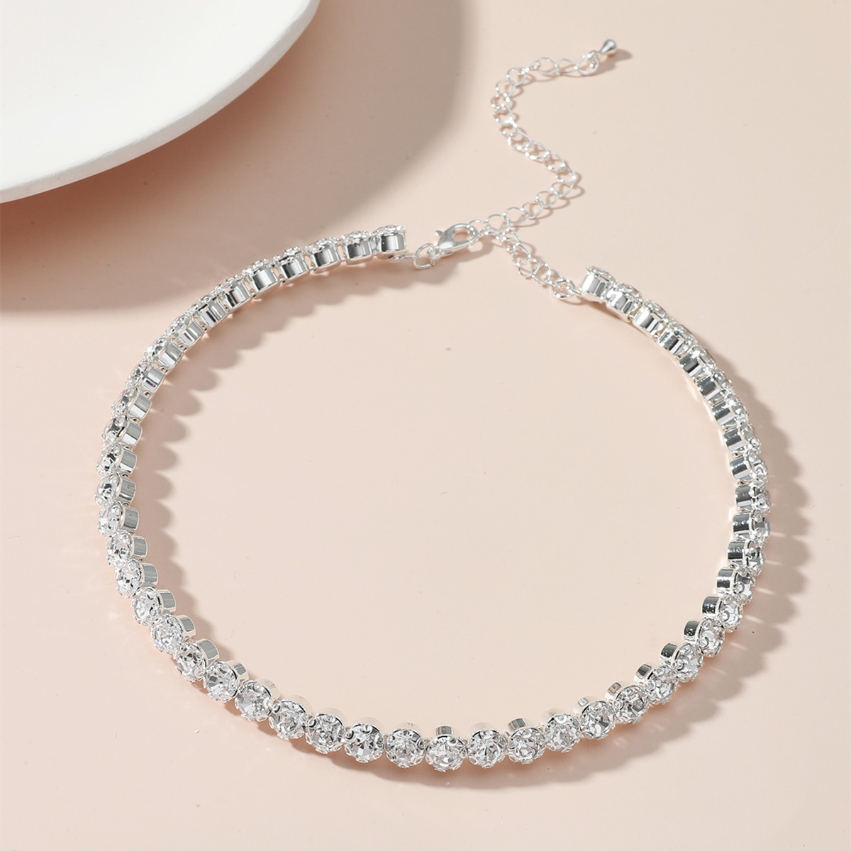 Collar De Diamantes Con Cuentas Redondas A La Moda Para Mujer display picture 2