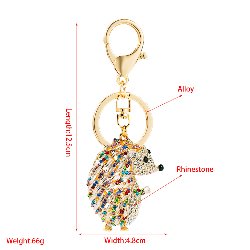 Creative Three-dimensional Tiger Diamond Less Version Car Keychain Ladies Bag display picture 1