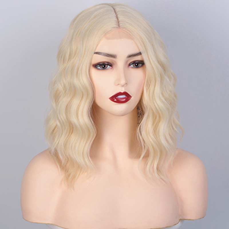 Short Natural Wave Wigs Synthetic Wigs Blond Wigs display picture 4