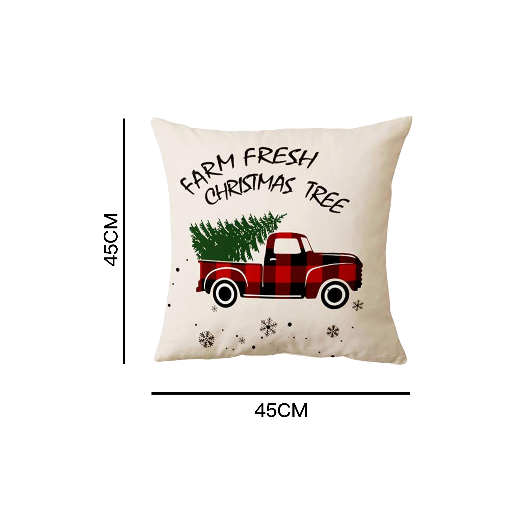 Classic Christmas Car Tree Printed Pillowcase display picture 2