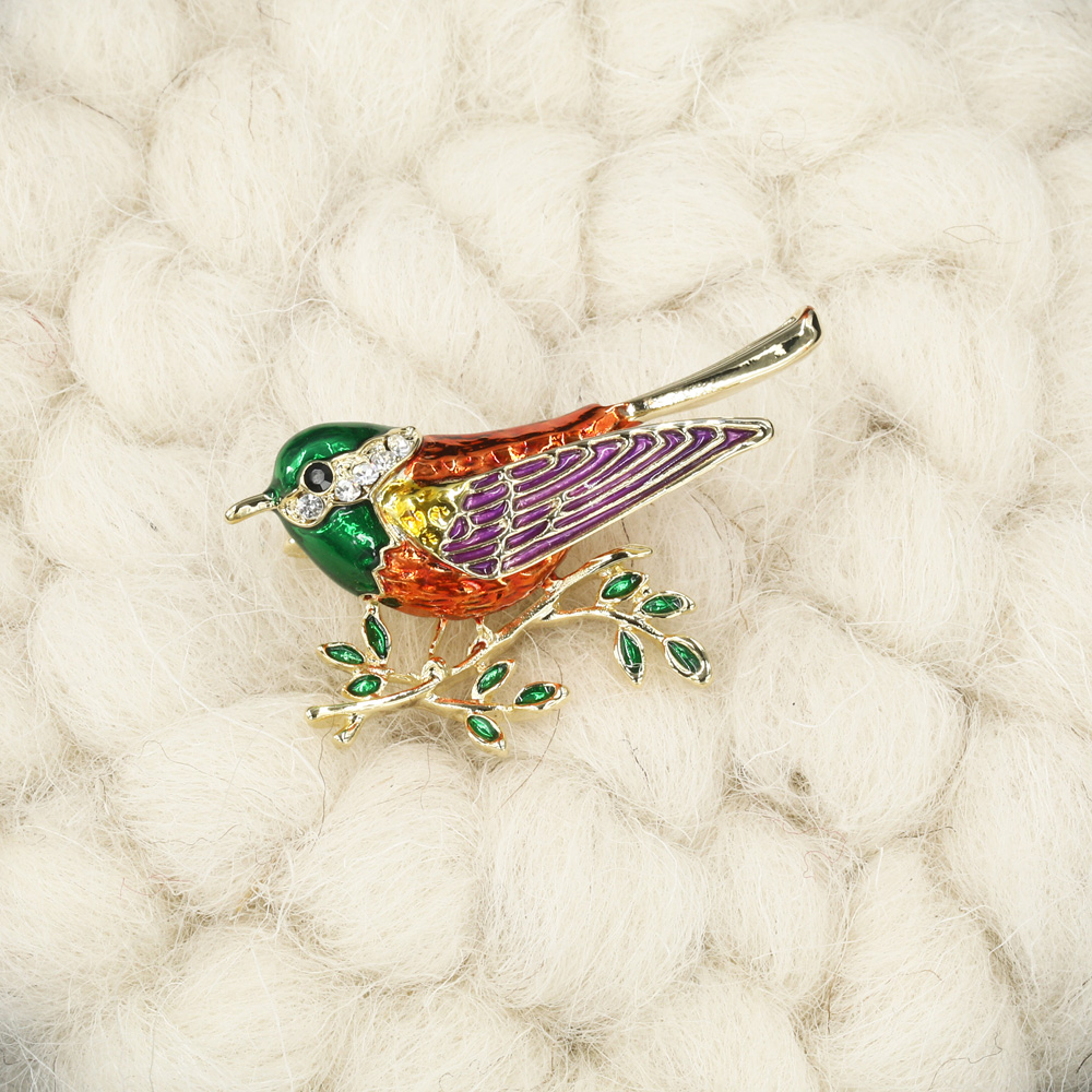 Fashion Cute Bird Brooch Wholesale Jewelry display picture 1