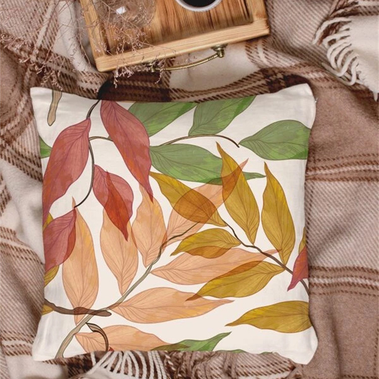 Flower Printed Linen Pillowcase display picture 25