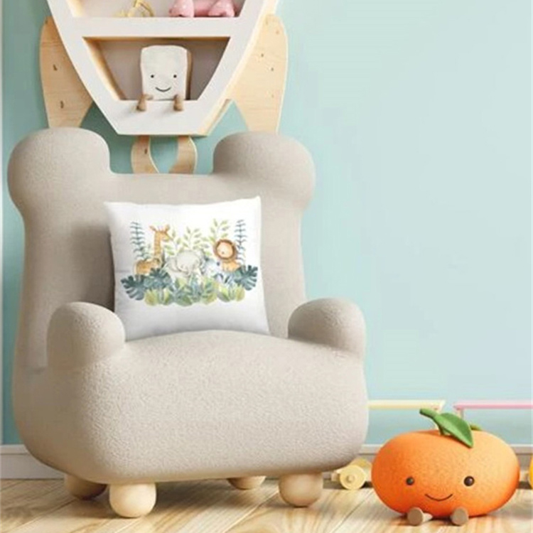 Cute Animal Print Peach Skin Pillowcase display picture 2