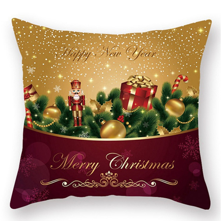 Fashion Peach Skin Christmas Pillowcase display picture 1