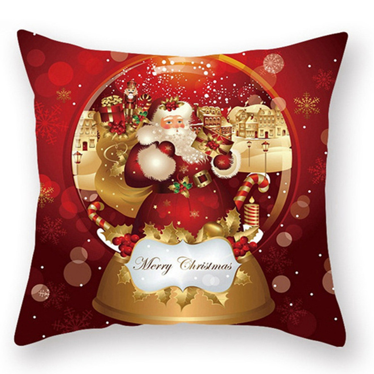 Fashion Peach Skin Christmas Pillowcase display picture 3