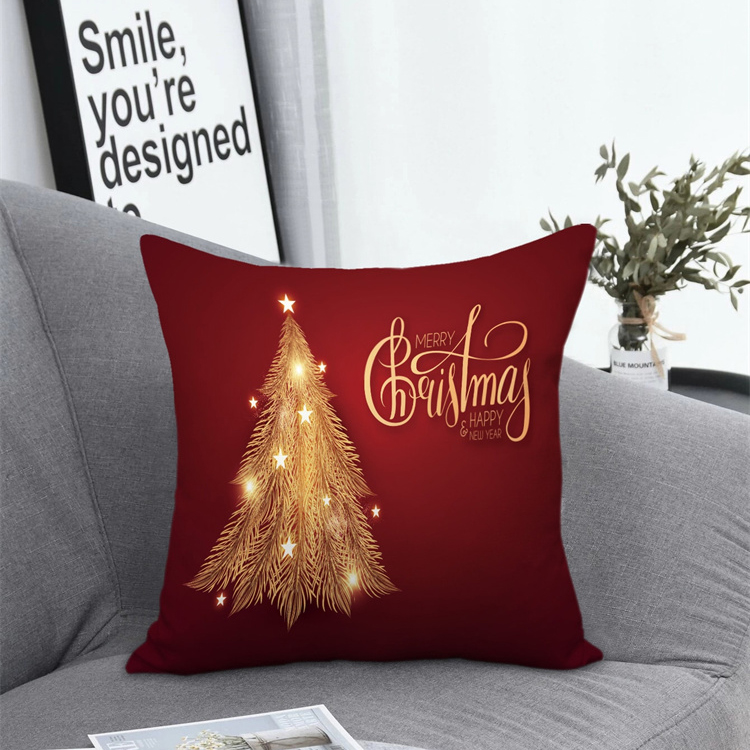 Fashion Peach Skin Christmas Pillowcase display picture 13