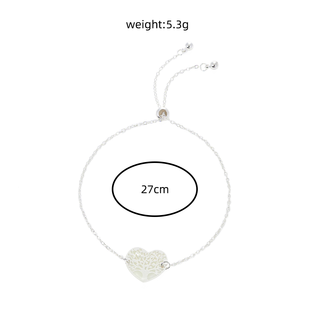 Luminous Love Tree Of Life Bracelet Simple Wild Fluorescent Accessories Anklet display picture 3