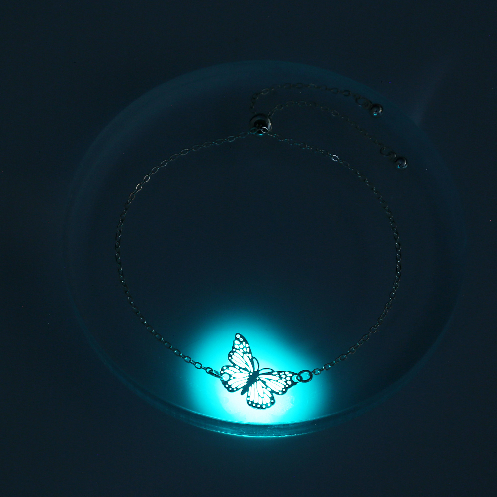 Venta Caliente Ins Pulsera De Mariposa Luminosa Accesorios Fluorescentes Simples Tobillera display picture 1