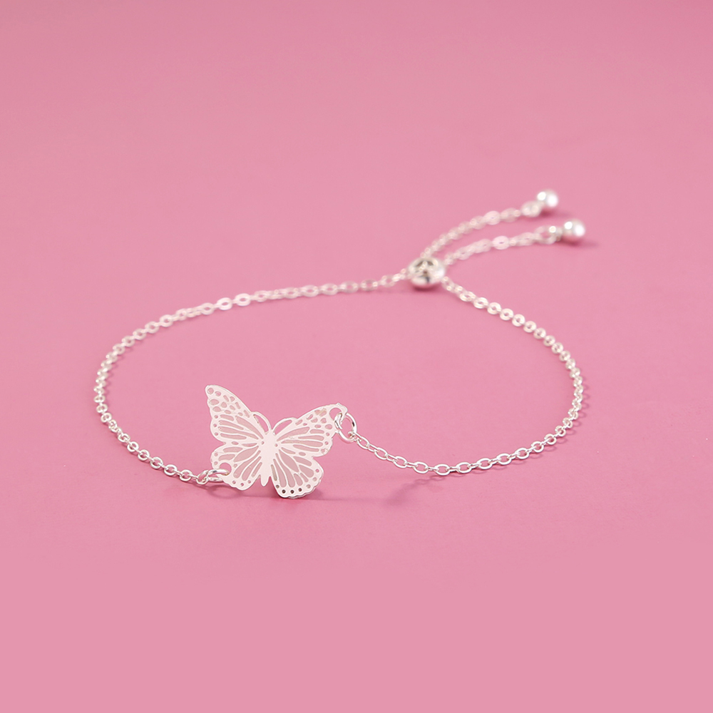 Hot Sale Ins Luminous Butterfly Bracelet Simple Fluorescent Accessories Anklet display picture 5