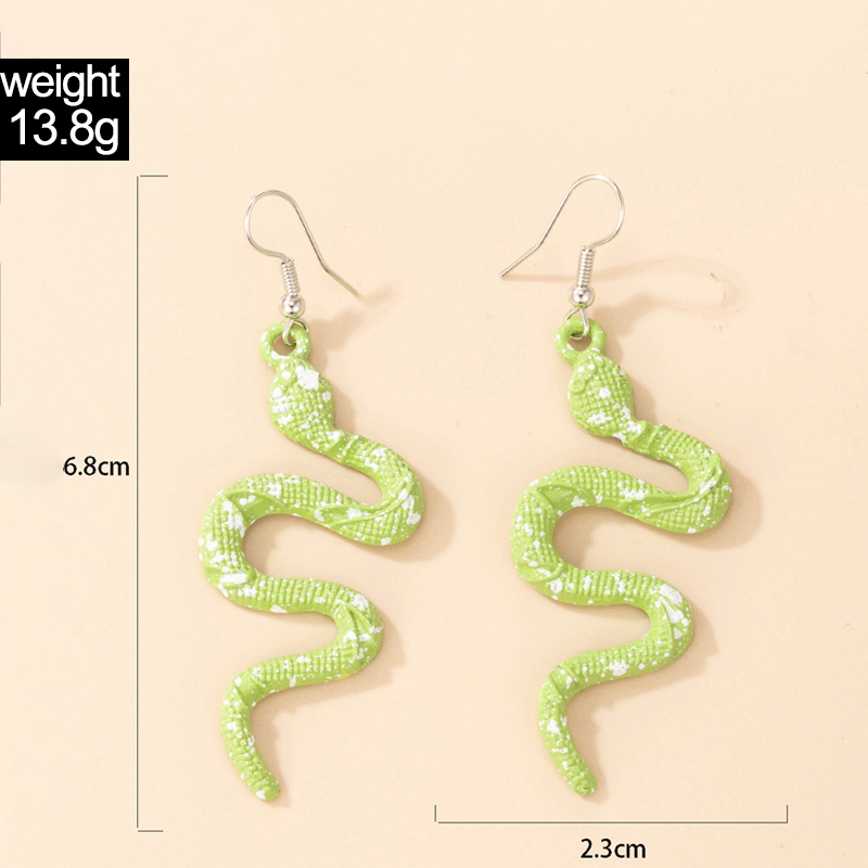 European And American Exaggerated Snake-shaped Earrings display picture 14