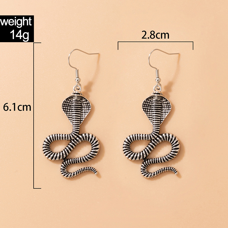 European And American Exaggerated Snake-shaped Earrings display picture 21