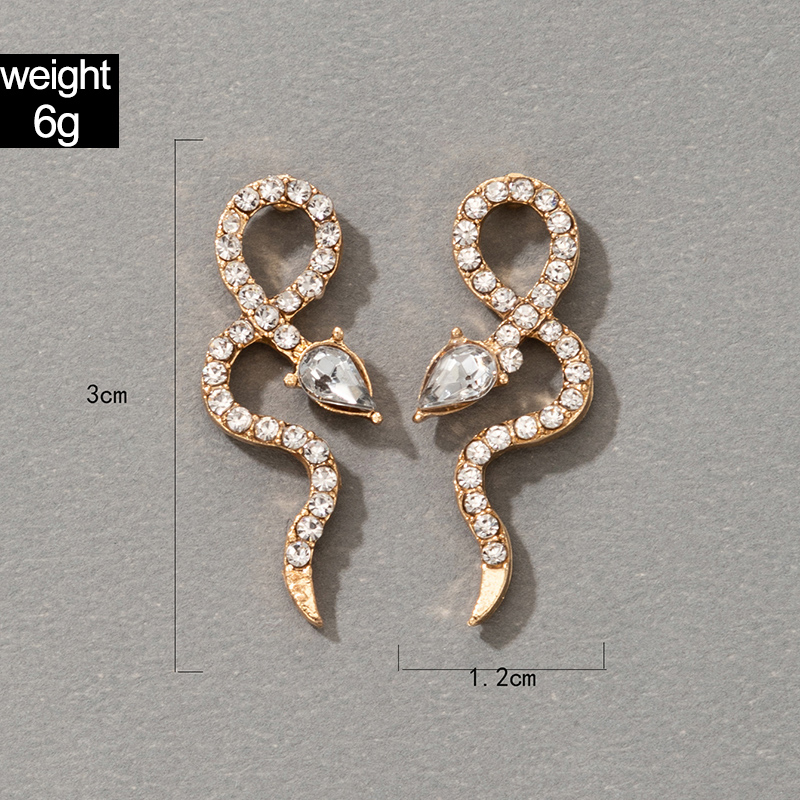 European And American Exaggerated Snake-shaped Earrings display picture 24