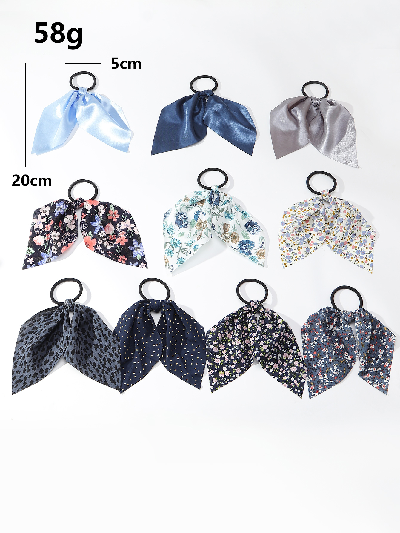 Simple Hair Accessories Floral Bows Head Rope Hair Scrunchies display picture 2