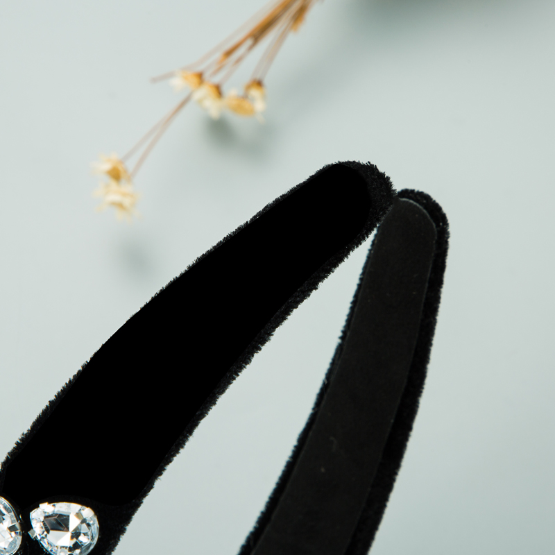 New Simple Baroque Shape Drop-shaped Glass Diamond Headband display picture 2