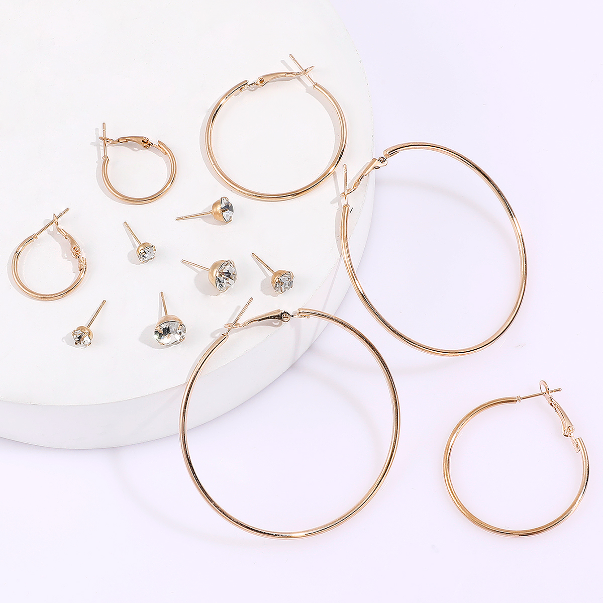 Fashion Simple Earrings 6 Pairs Set display picture 3