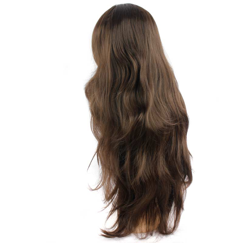 2021 European And American Big Wavy Long Curly Hair Headgear Wigs Rose Chemical Fiber Wig display picture 3