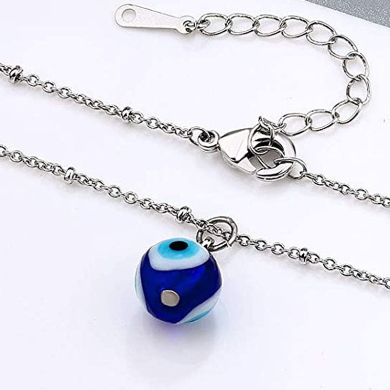 Demon Eyes Turkey Blue Eyes Fashion All-match Sweater Chain display picture 1