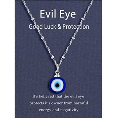 Demon Eyes Turkey Blue Eyes Fashion All-match Sweater Chain display picture 2