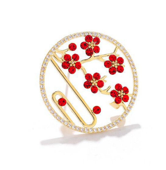 Korea Plum Brooch Trend Personality Brooch Accessories Wild Sweater Suit Pin display picture 3