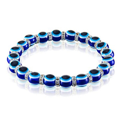 Blue Turkish Devil Eyelid Rope Glass Bracelet Fashion All-match Eye Bracelet display picture 4