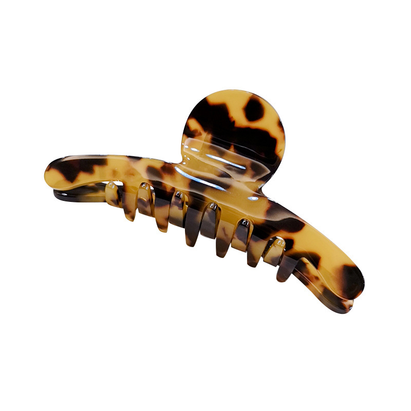 Koreanischer Acetat-haarschmuck Mit Leopardenmuster Einfache Disc-haarspange display picture 5