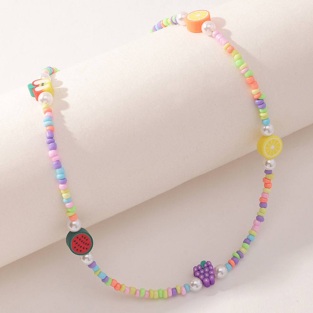 Fashion Fruit Miyuki Beads Children's Necklace Wholesale display picture 9