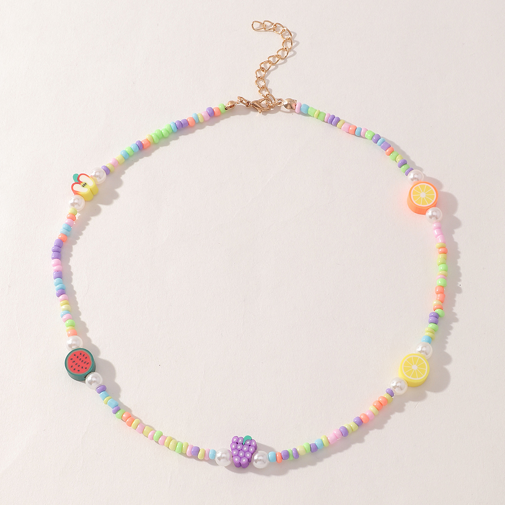 Fashion Fruit Miyuki Beads Children's Necklace Wholesale display picture 10
