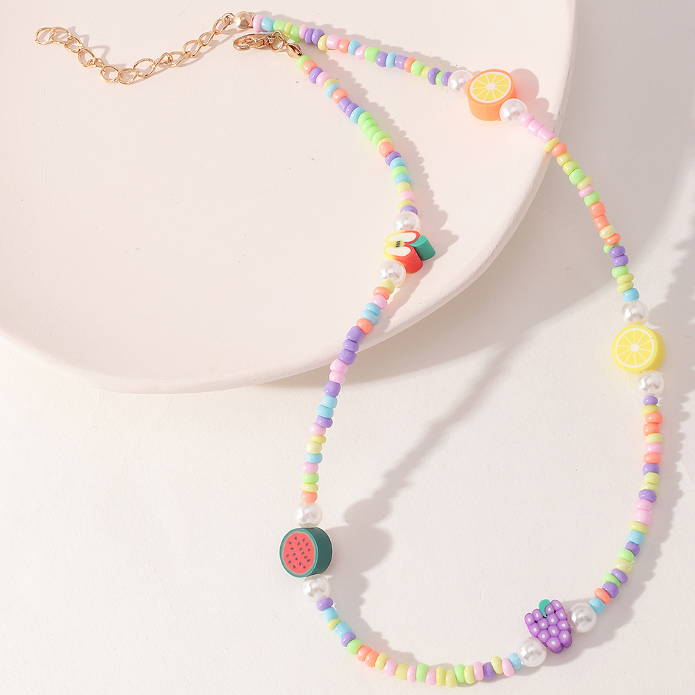 Fashion Fruit Miyuki Beads Children's Necklace Wholesale display picture 11