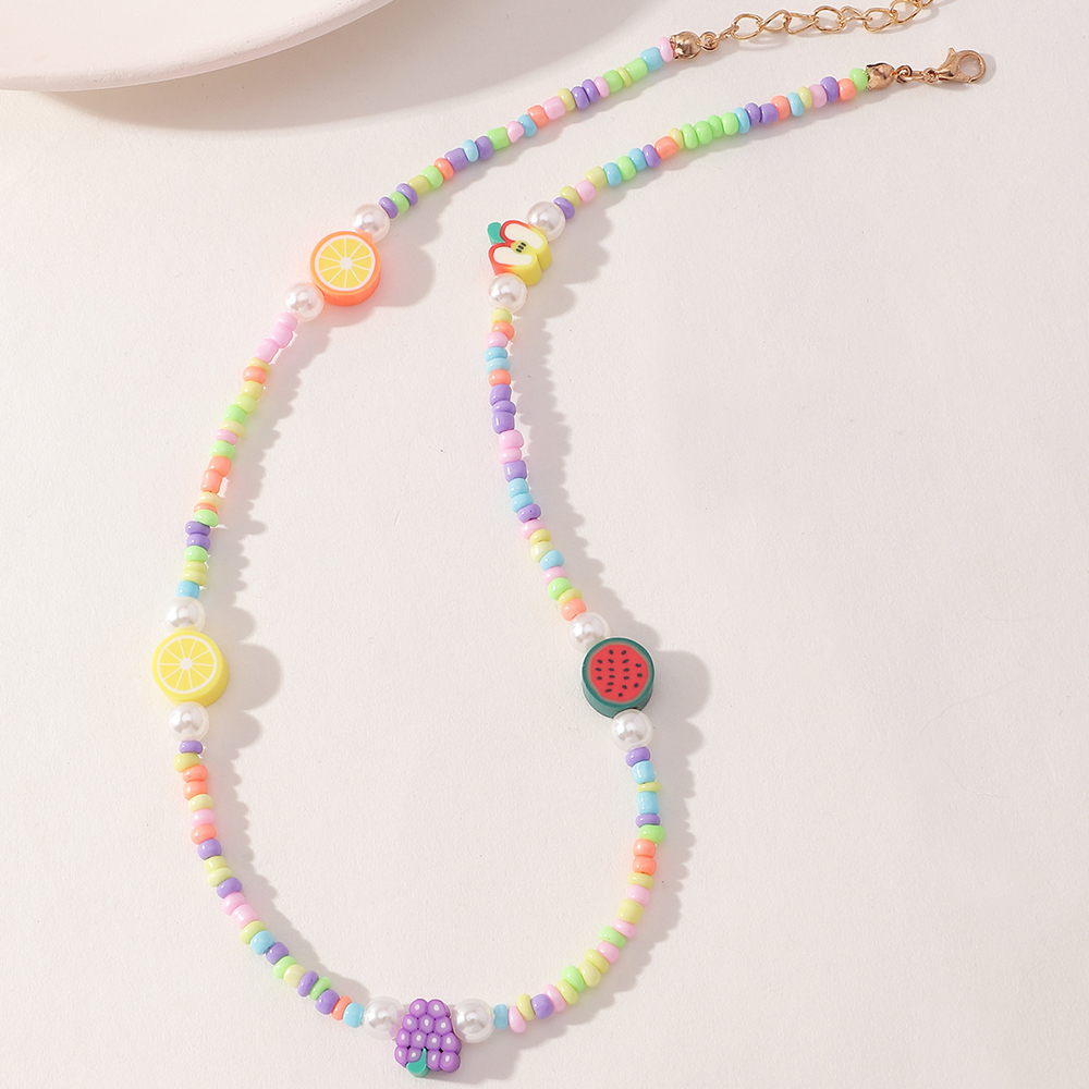 Fashion Fruit Miyuki Beads Children's Necklace Wholesale display picture 12
