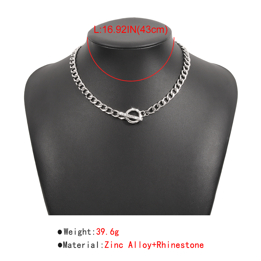 Simple Chain Ot Buckle Fashion Thick Necklace Wholesale display picture 1