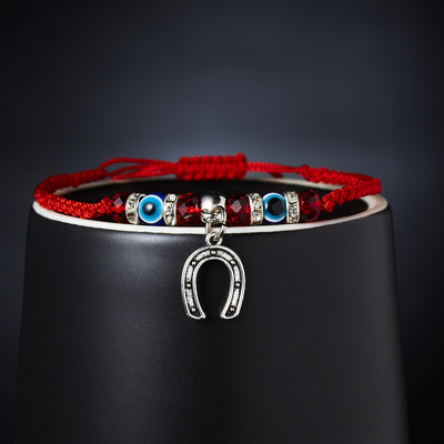 New Blue Eye Bracelet Evil Eye Red Rope Braided Adjustable Bracelet Wholesale display picture 14
