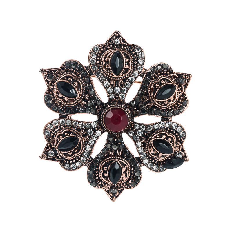 European And American Fashion Baroque Palace Retro Brooch Hollow Badge Corsage display picture 6